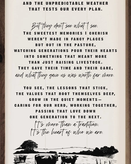 Cattle Story White 12x24