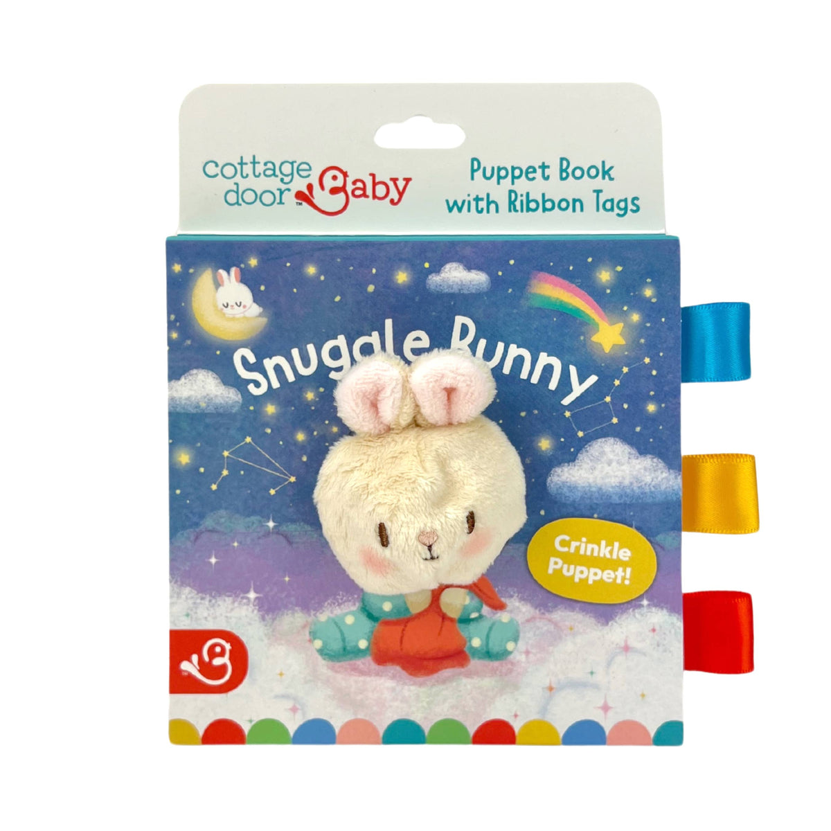 Snuggle Bunny Crinkle Finger Puppet Book for Babies