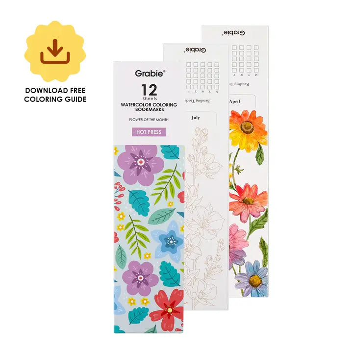 Grabie Watercolor Bookmarks