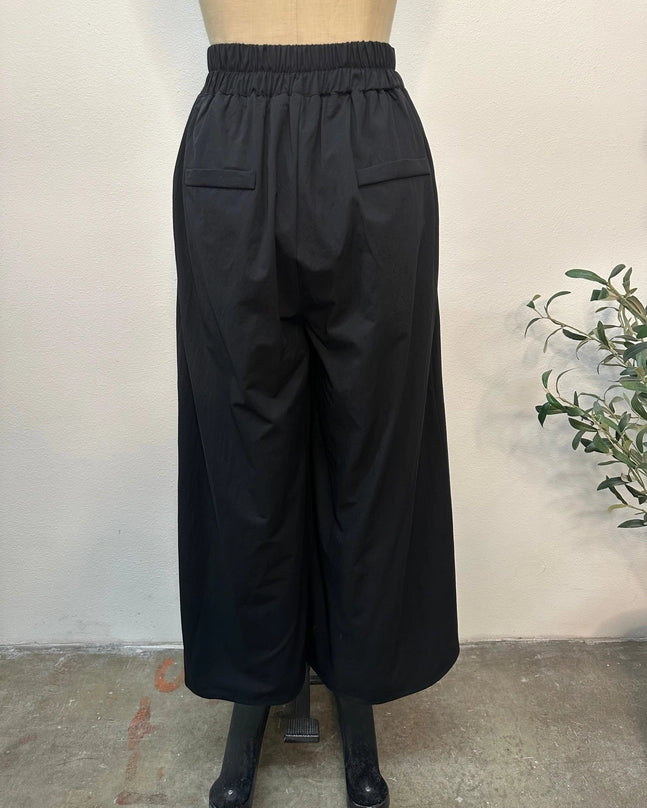 Adele Premium Cotton Poplin Wide-Leg Pants