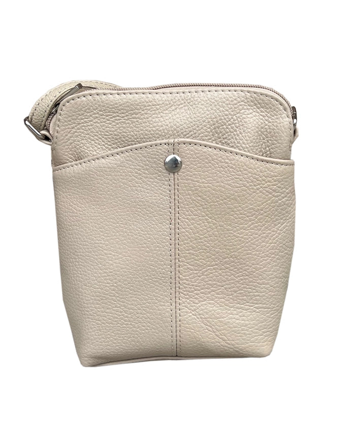 Genuine Cowhide Leather Mini Crossbody Bag & Multi-Pocket Phone Pouch