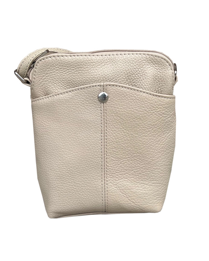 Genuine Cowhide Leather Mini Crossbody Bag & Multi-Pocket Phone Pouch