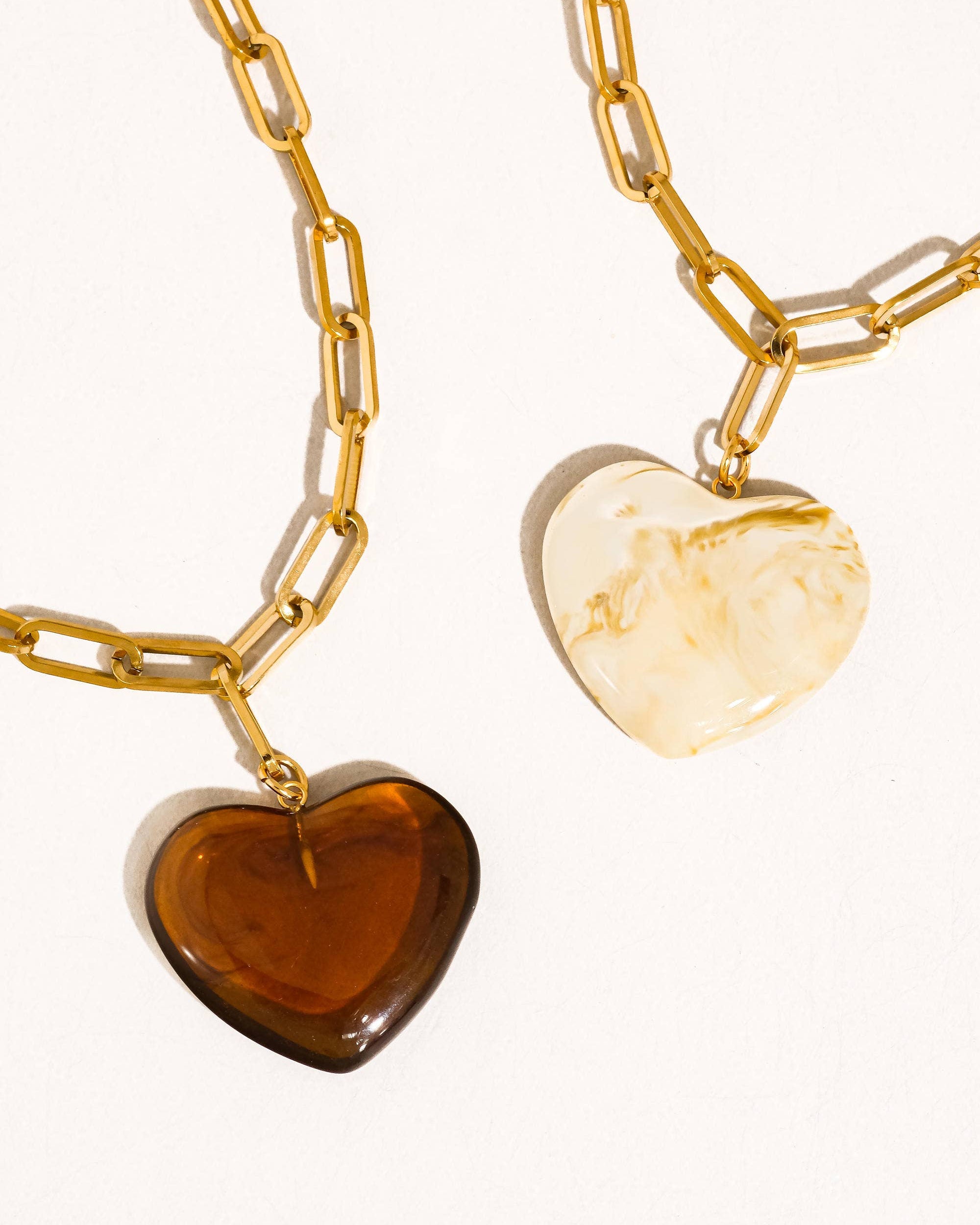 Rouelle 18K Gold Non-Tarnish Heart Chain Necklace