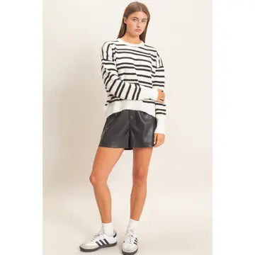 Striped Crew Neck Sweater