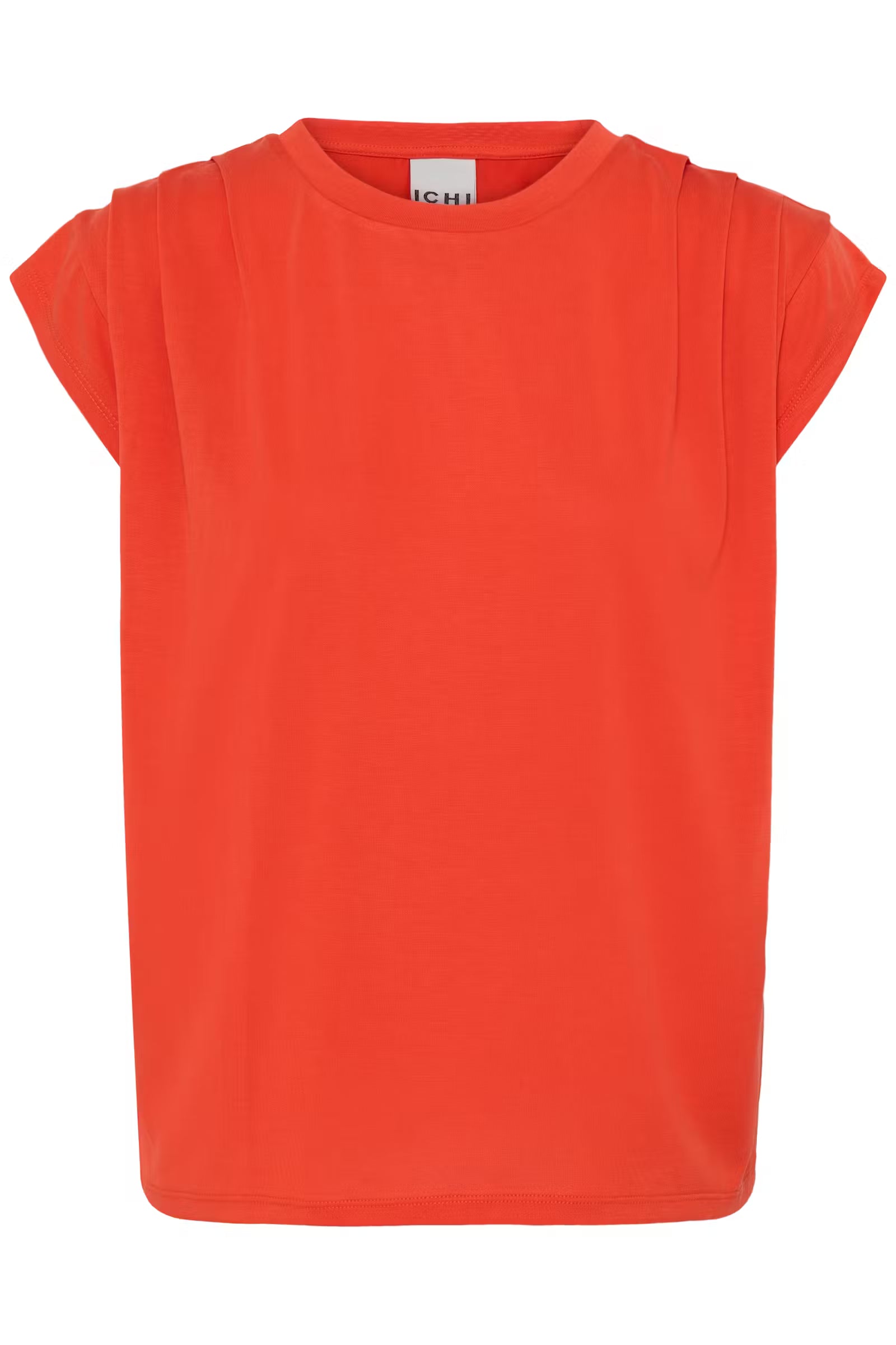 ICHI Pleated Shoulder Top