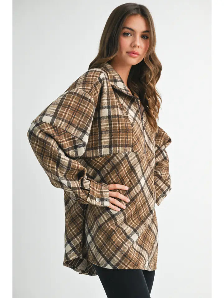 Mya Plaid Pullover