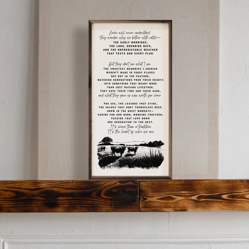 Cattle Story White 12x24