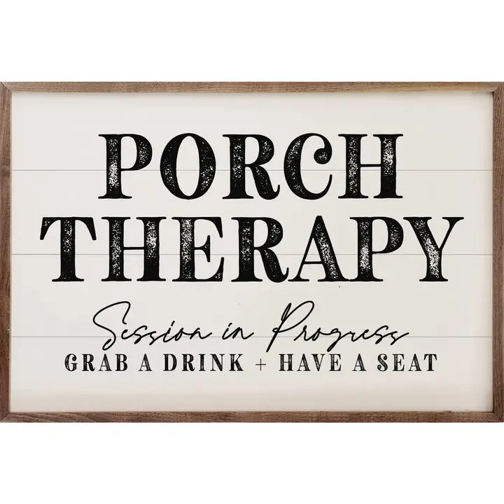 Porch Therapy Session in Progress White