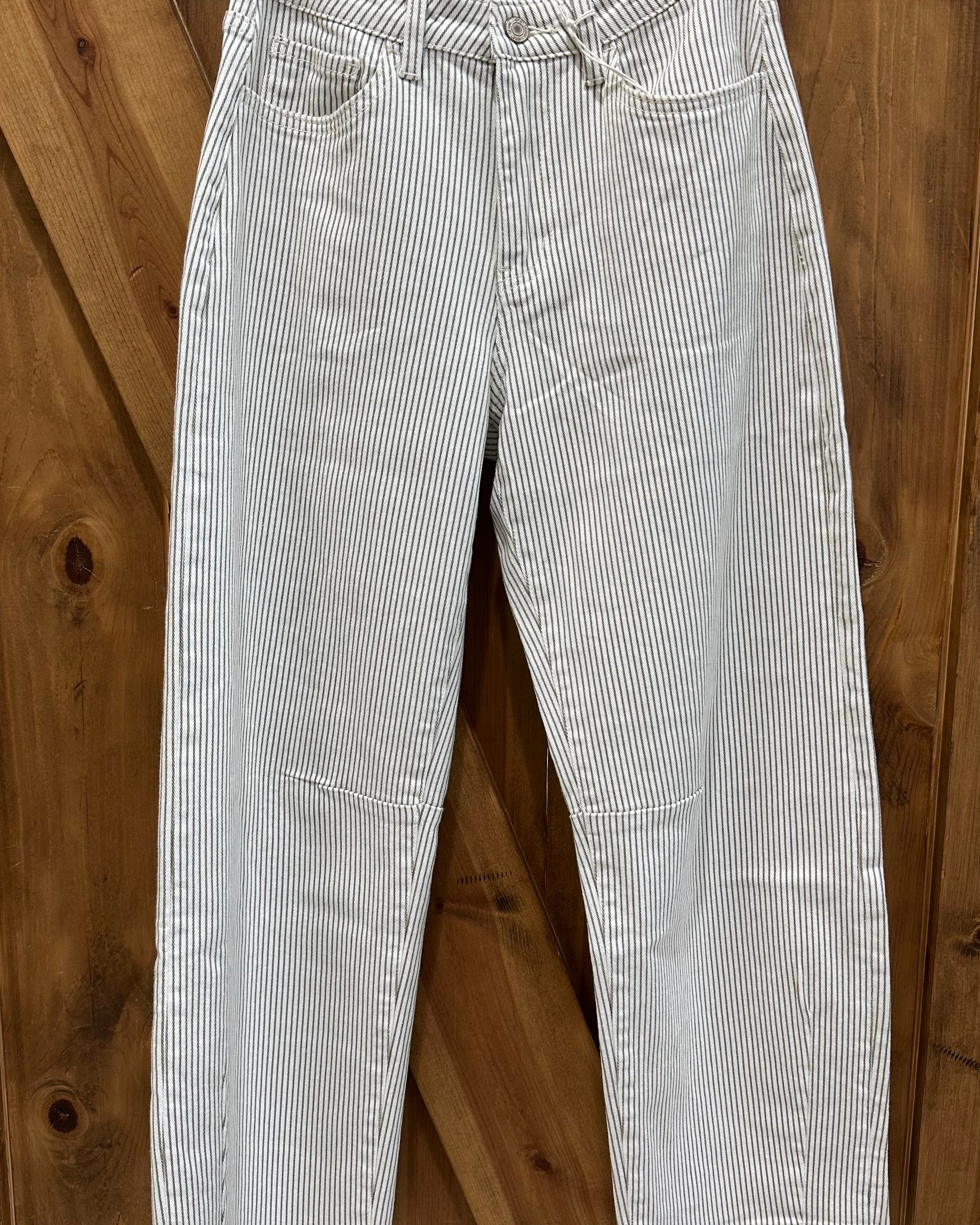 Vervet High Barrel Stripe Denim Jeans