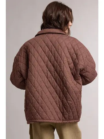 Quilted Polka Dot Jacket