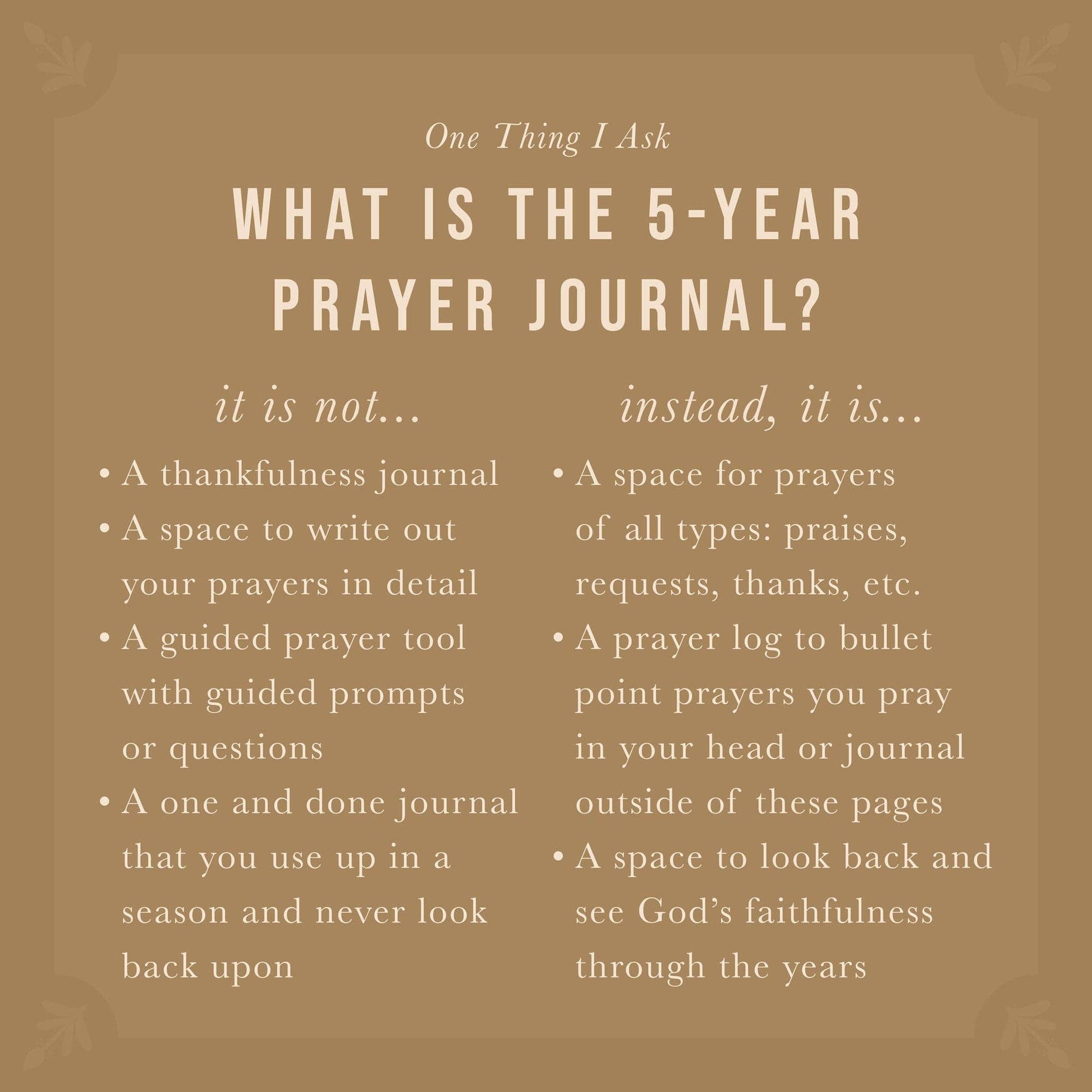 Prayer Journal: One Thing I Ask: Edinburgh Theme