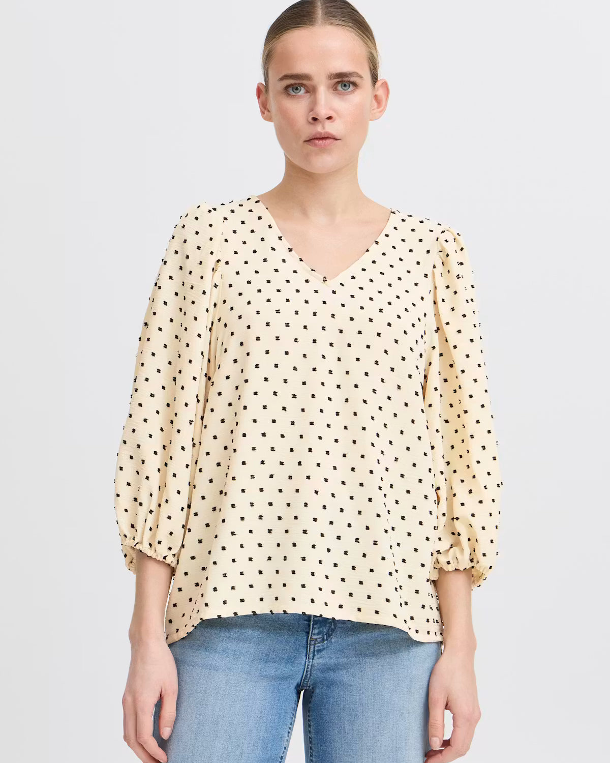 IHZABBY Polka Dot  Shirt