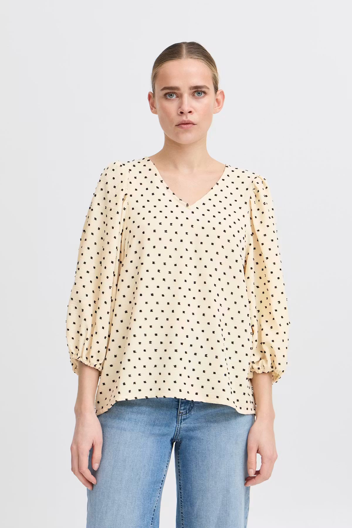 IHZABBY Polka Dot  Shirt