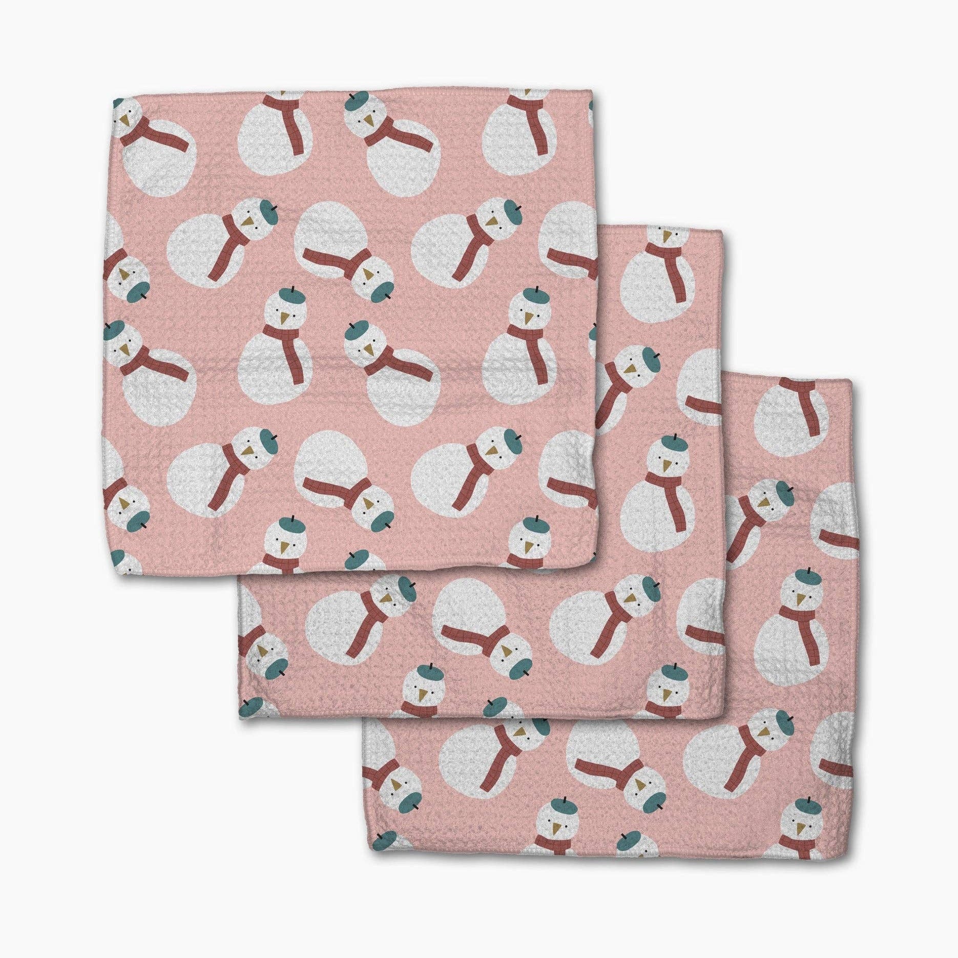 Snowman Dishcloth Set
