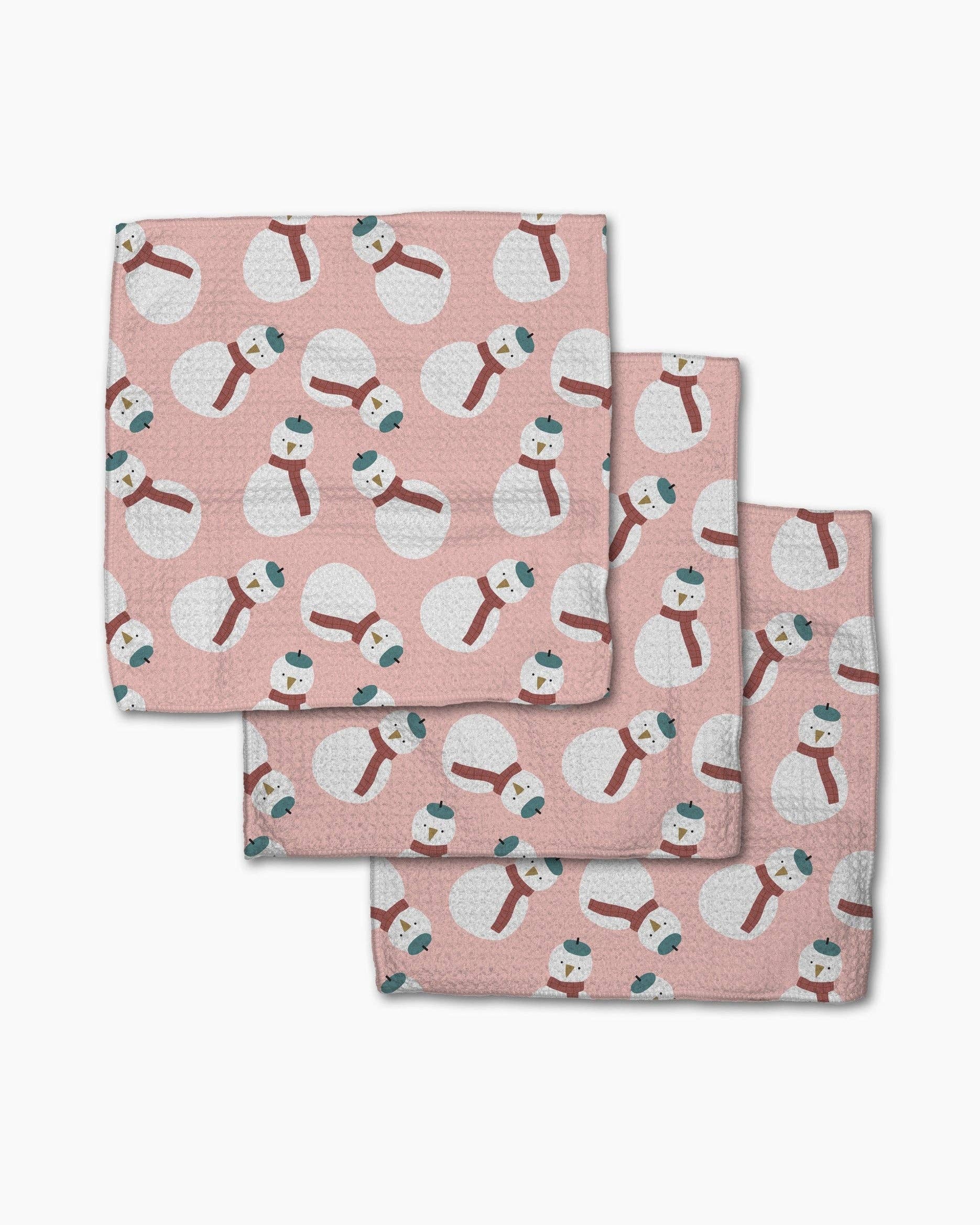 Snowman Dishcloth Set
