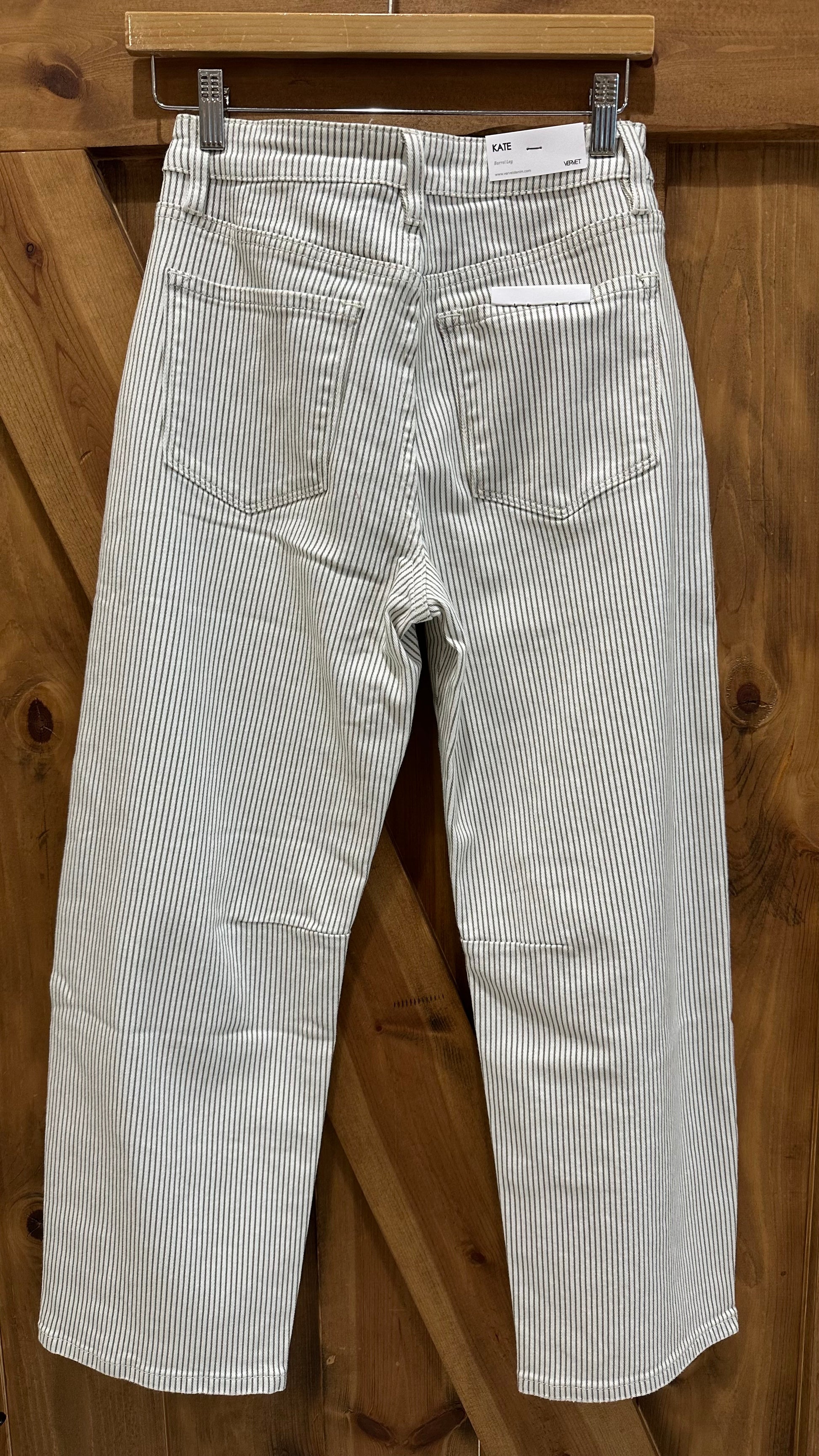Vervet High Barrel Stripe Denim Jeans