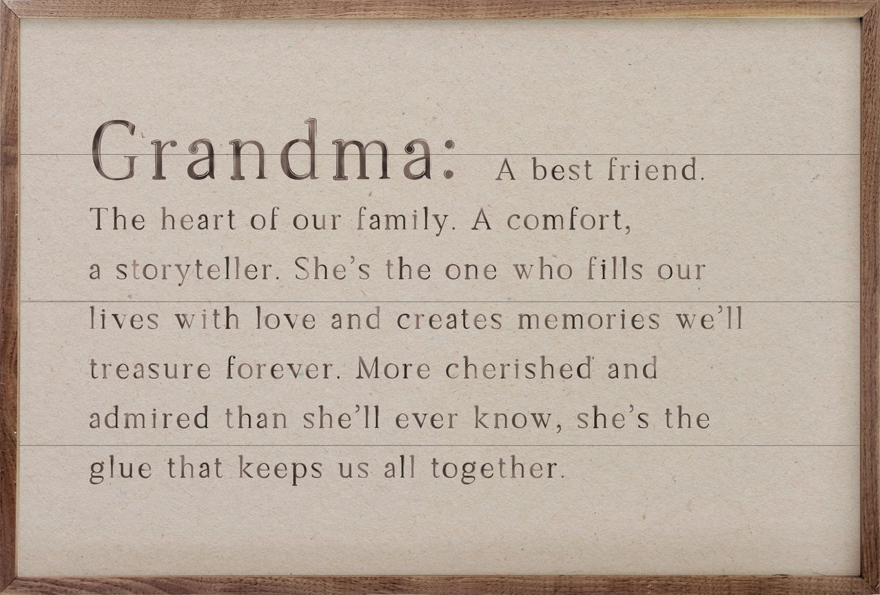Family Definition Grandma 8x5