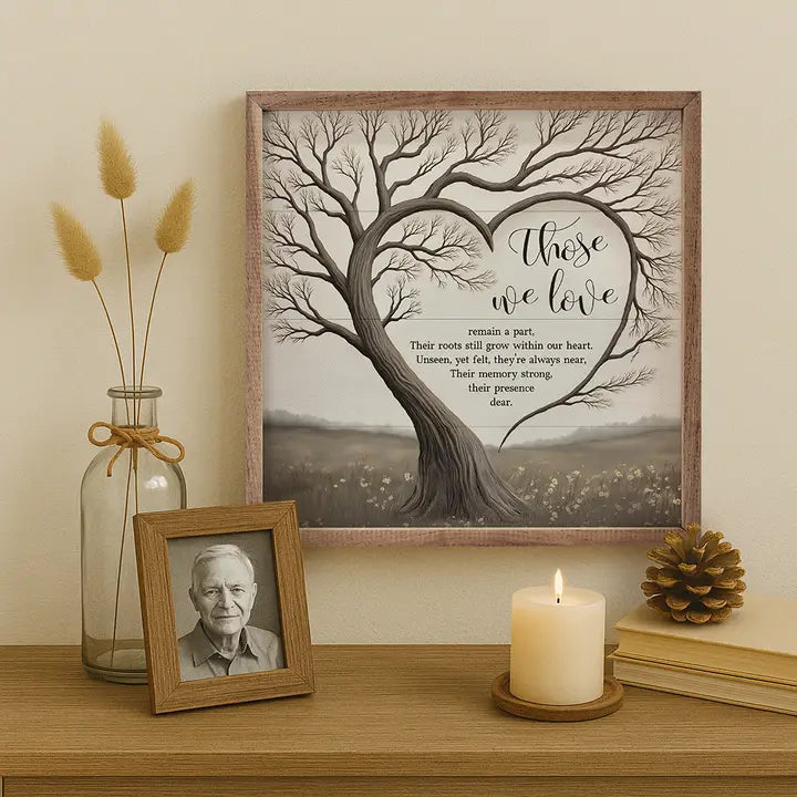Those We Love Heart Tree 8x8
