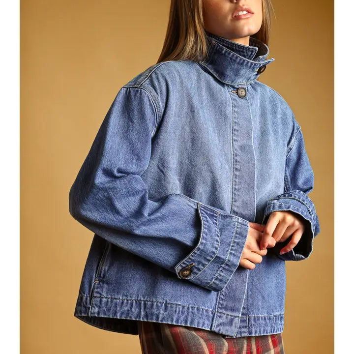 Miou Muse - Shirt Styled Denim Jacket