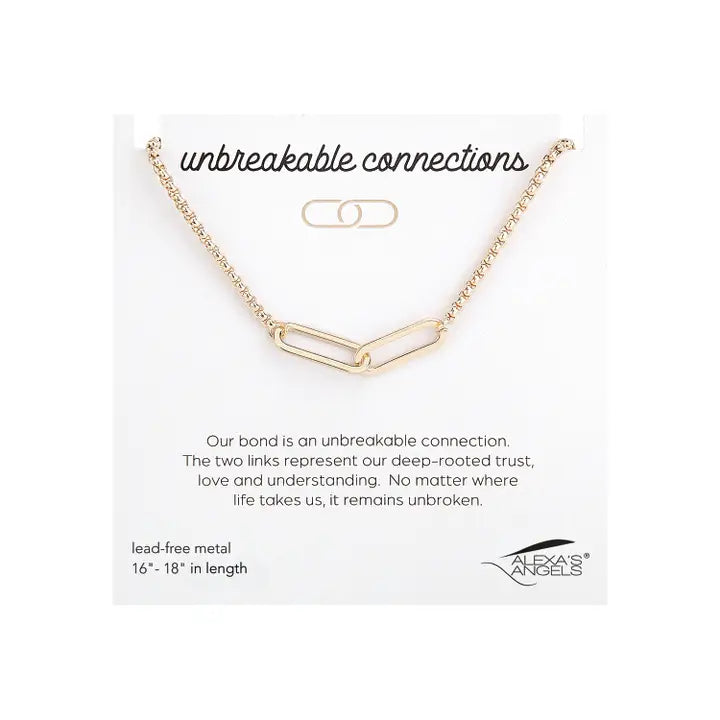 Connections Interlocking Paperclip Necklace – Symbolic Gift for Her