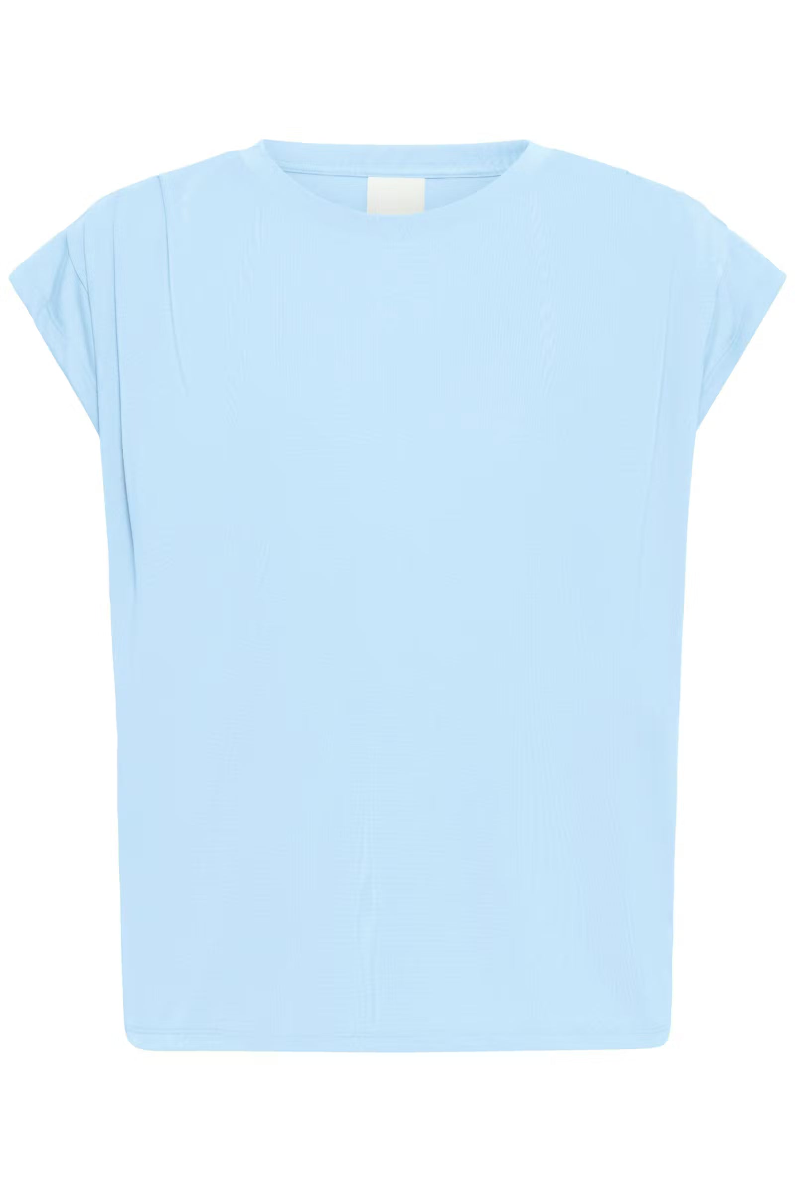 ICHI Pleated Shoulder Top