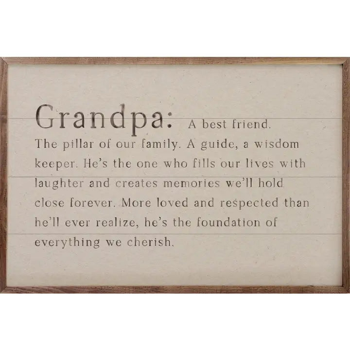 Family Definition Grandpa 8x5