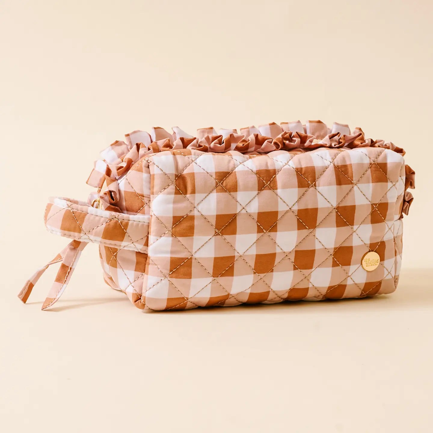 The Darling Effect Cosmetic Pouch - Maple Gingham