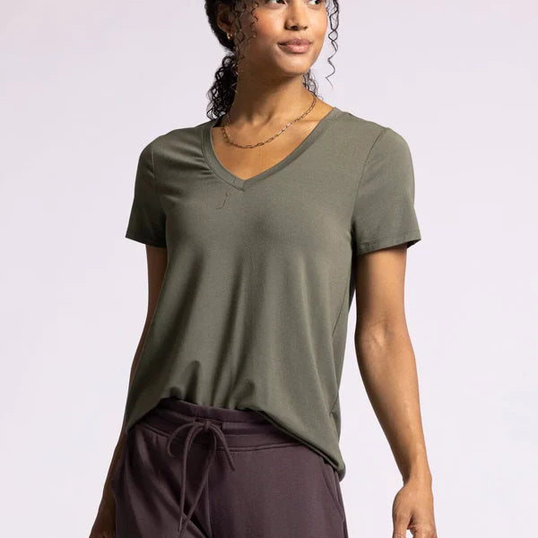 Thread & Supply Tatiana Tee - Grape Leaf