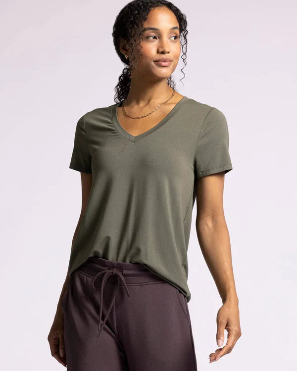 Thread & Supply Tatiana Tee - Grape Leaf