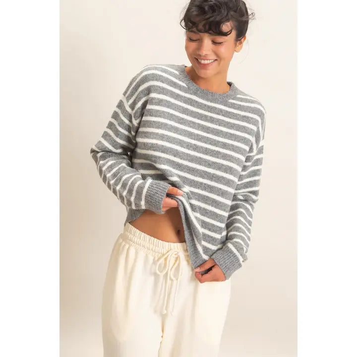 Striped Crew Neck Sweater