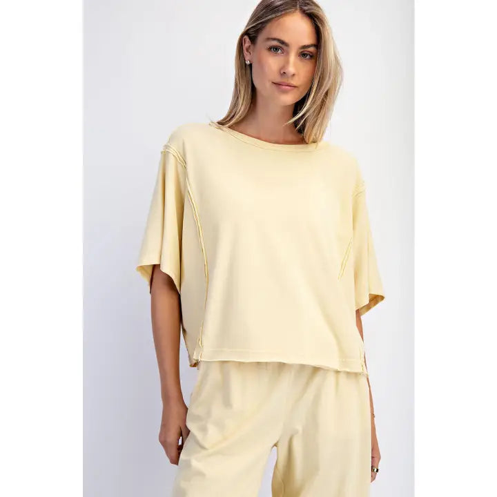 Mineral Washed Boxy Top