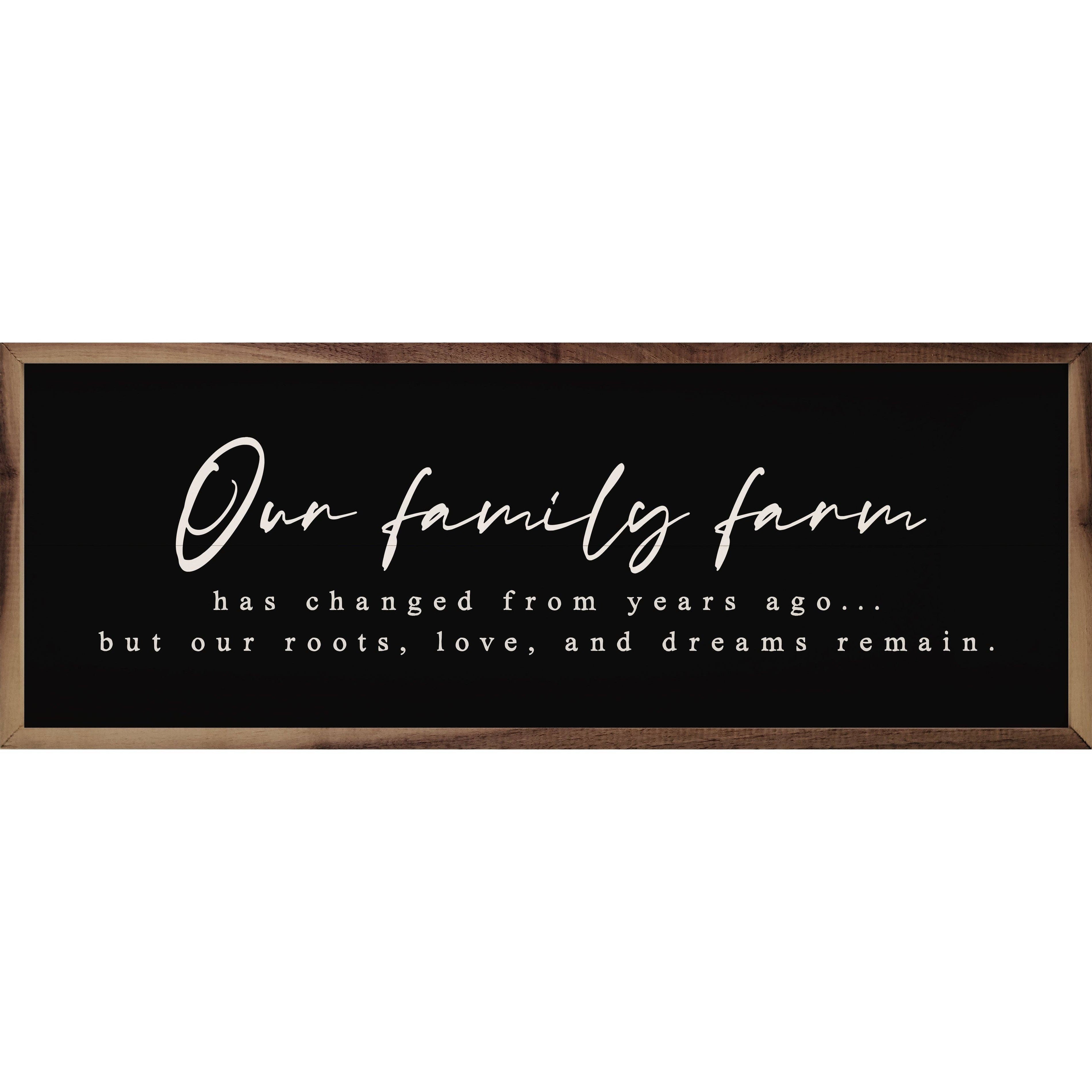 Our Family Farm Dreams Remain