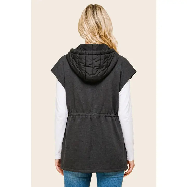 Urban Chic Longline Hoodie Vest