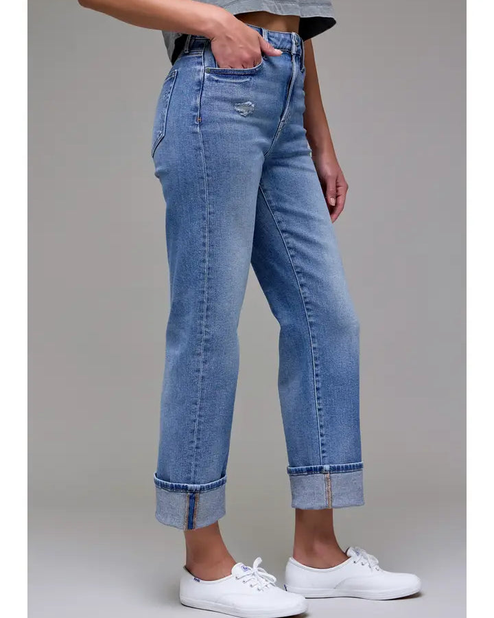 Ella Cuffed High Rise Classic Straight
