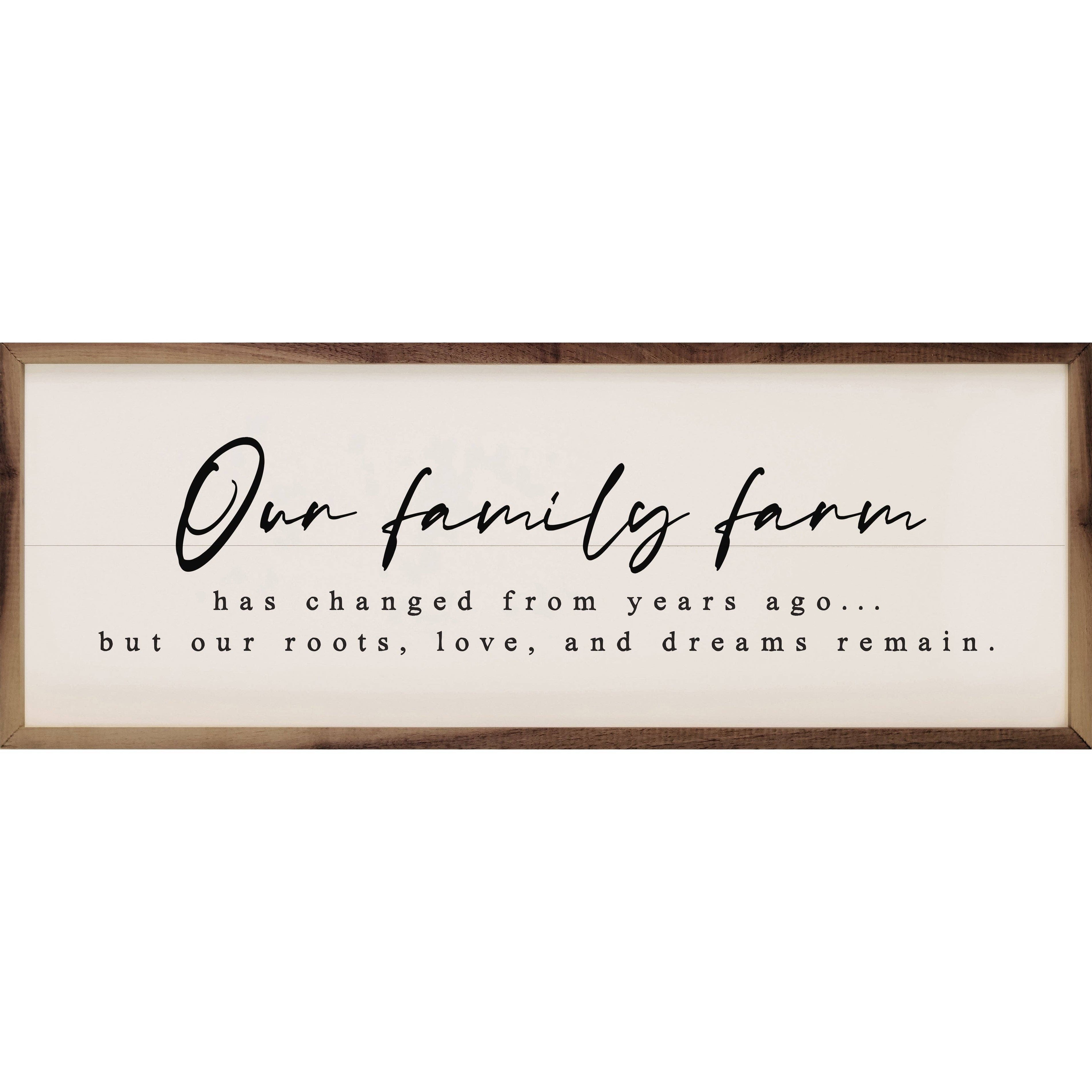Our Family Farm Dreams Remain