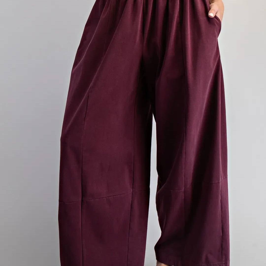 Sloane Mineral Wash Smocked Wide Leg Pants