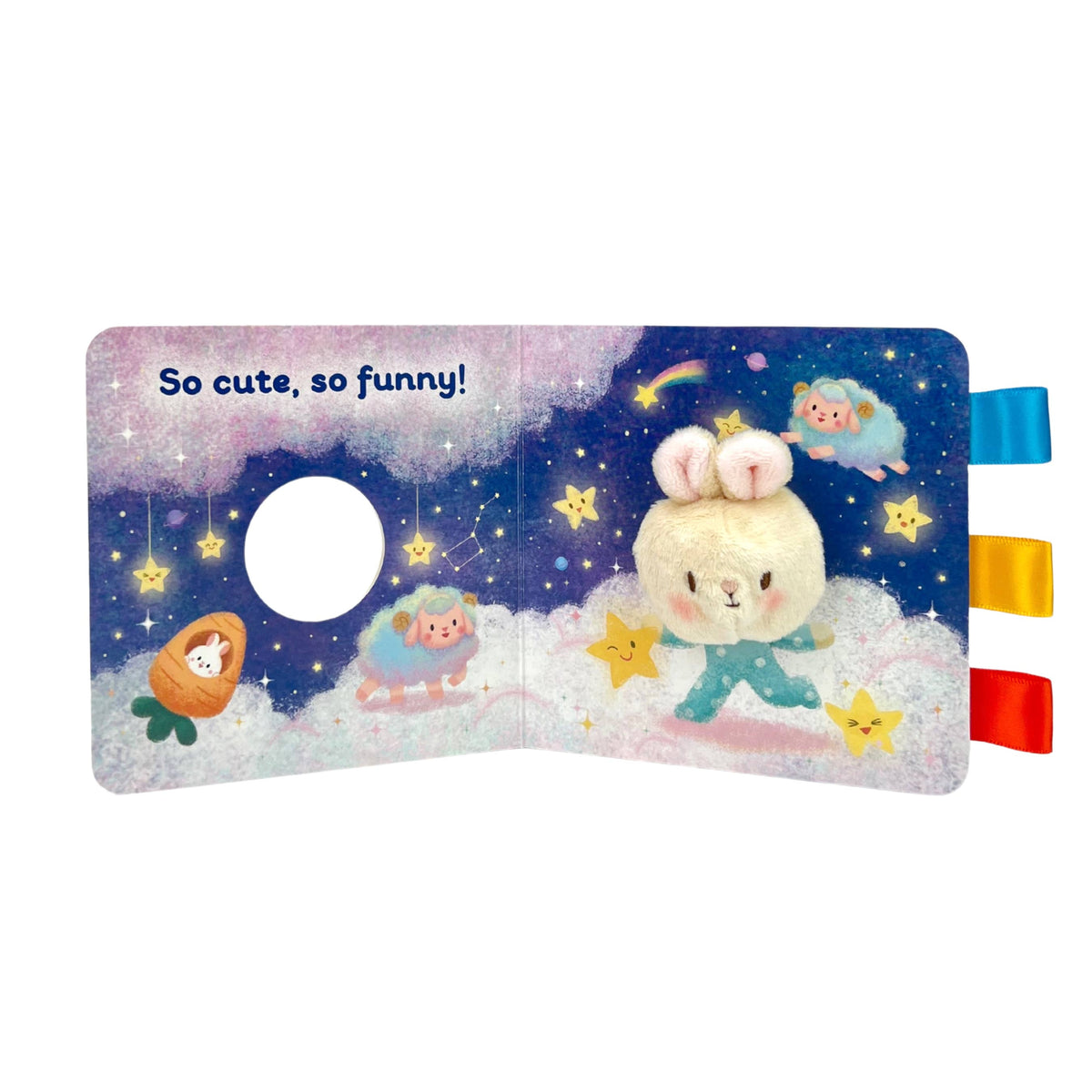 Snuggle Bunny Crinkle Finger Puppet Book for Babies