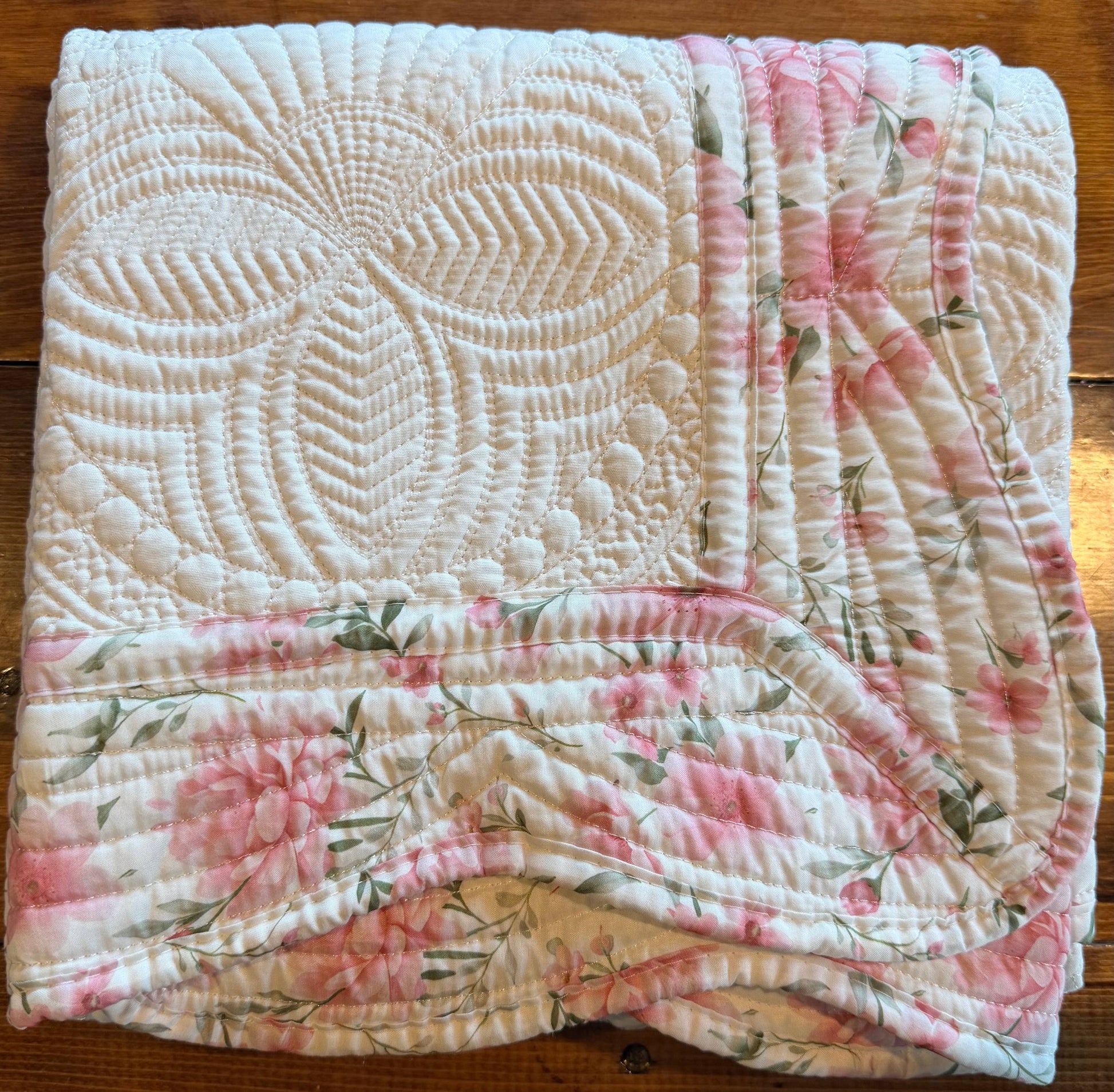 Pink Floral Quilt