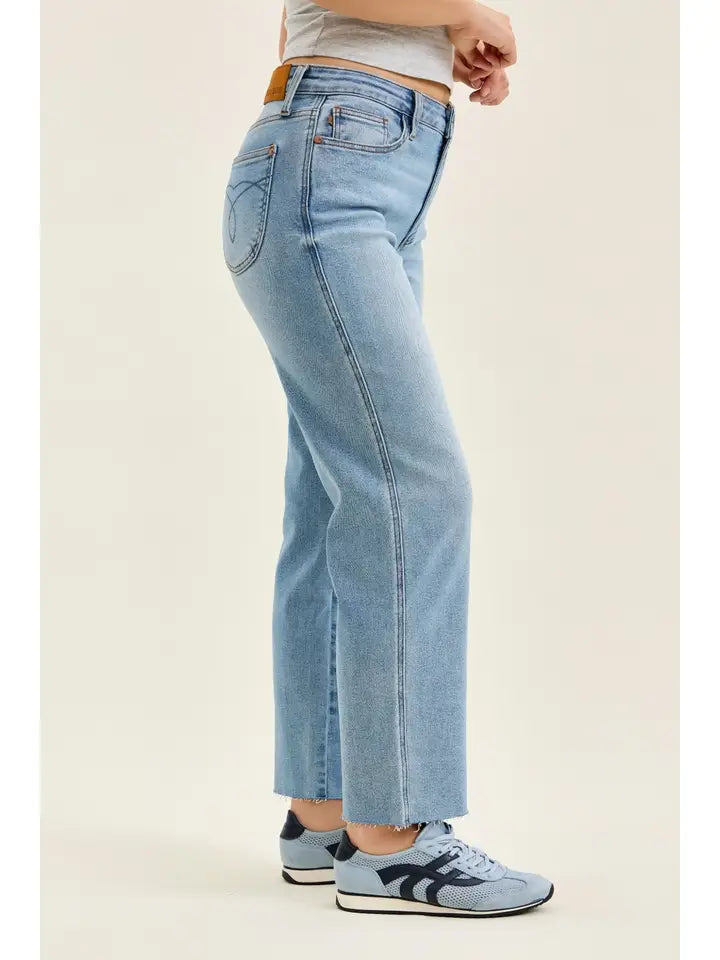 Judy Blue Mr Ankle Straight w/ Bandana Loop