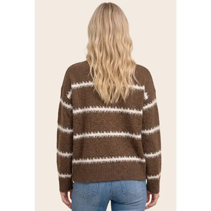 Staccato Ultra-Soft Relaxed Striped Crew Neck Sweater
