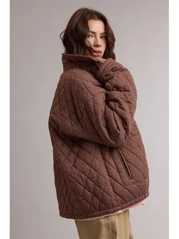 Quilted Polka Dot Jacket