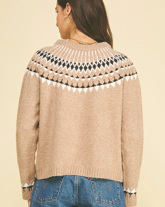 Pinch Northern Style Pattern Knit Sweater