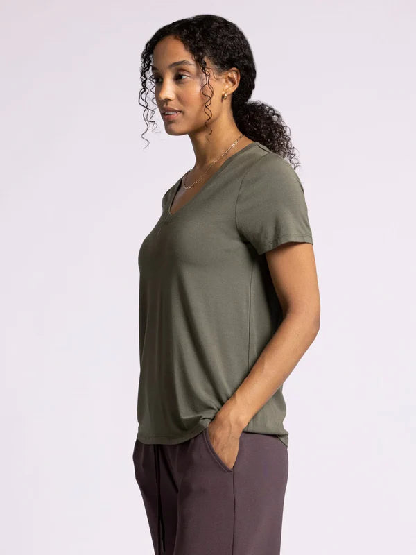 Thread & Supply Tatiana Tee - Grape Leaf