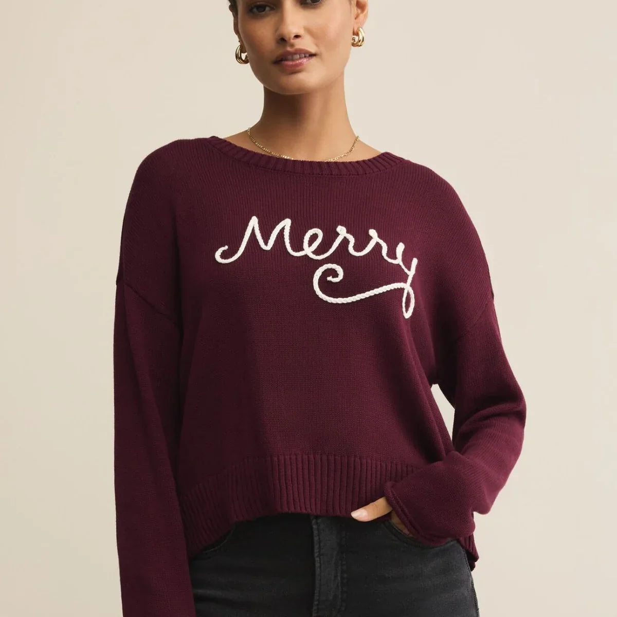 Z Supply Merlot Sienna Merry Sweater