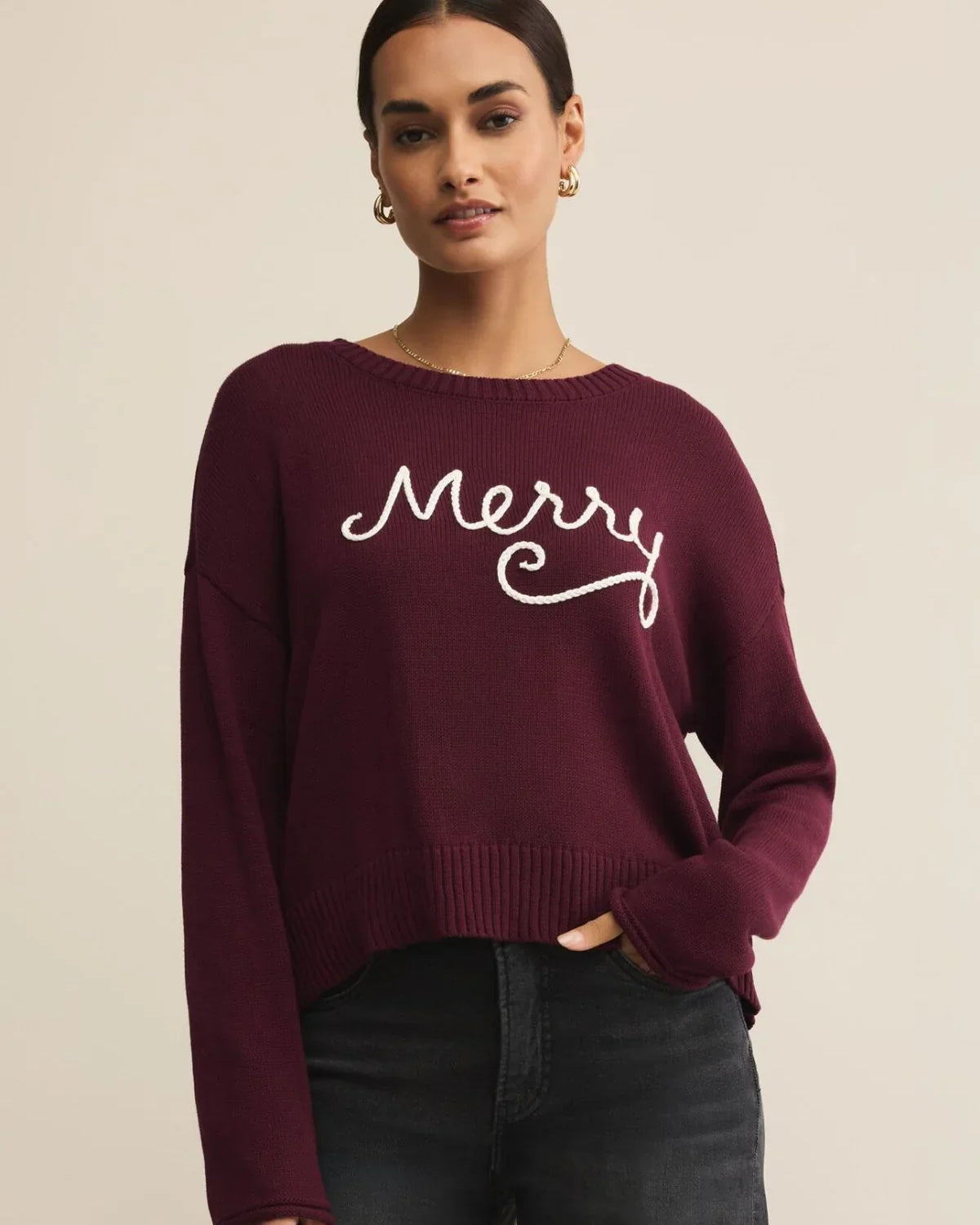 Z Supply Merlot Sienna Merry Sweater