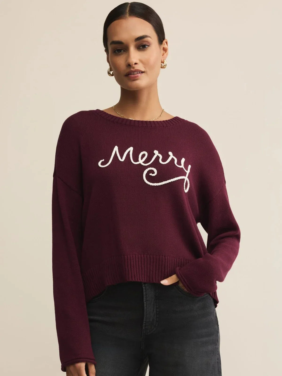 Z Supply Merlot Sienna Merry Sweater