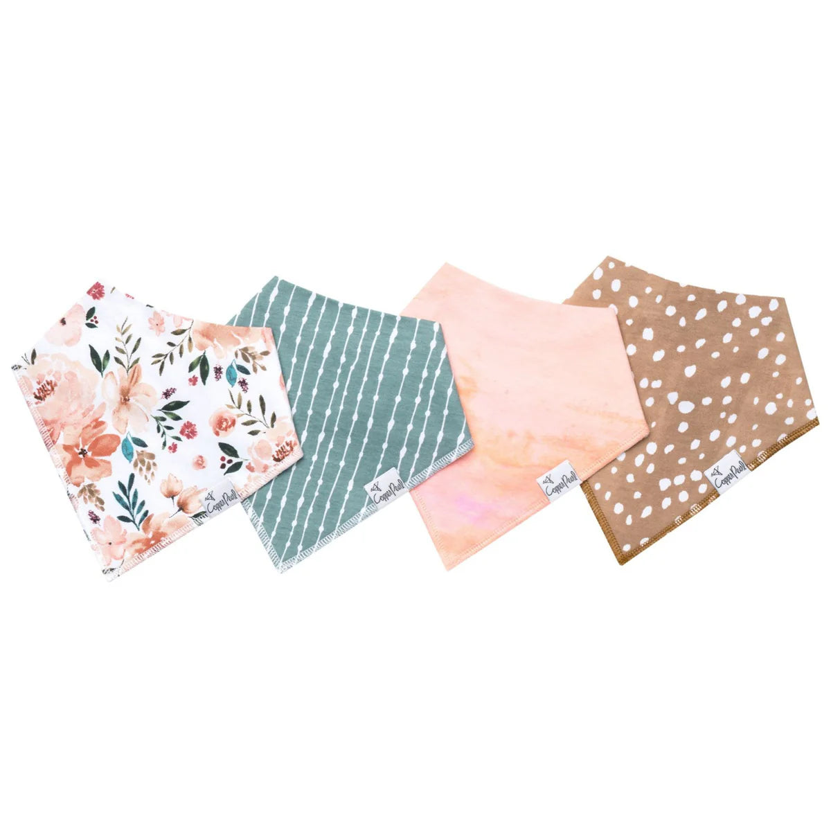 Copper Pearl Baby Bandana Bib Set (4pk)