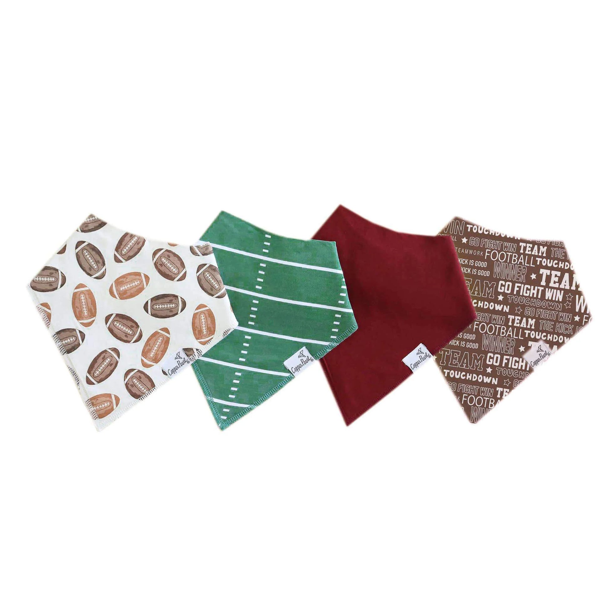 Copper Pearl Baby Bandana Bib Set (4pk)