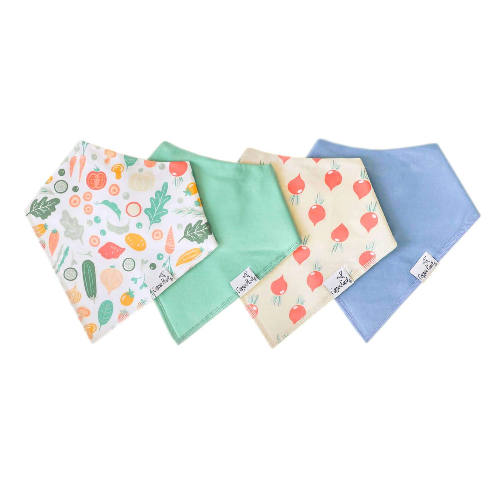 Copper Pearl Baby Bandana Bib Set (4pk)