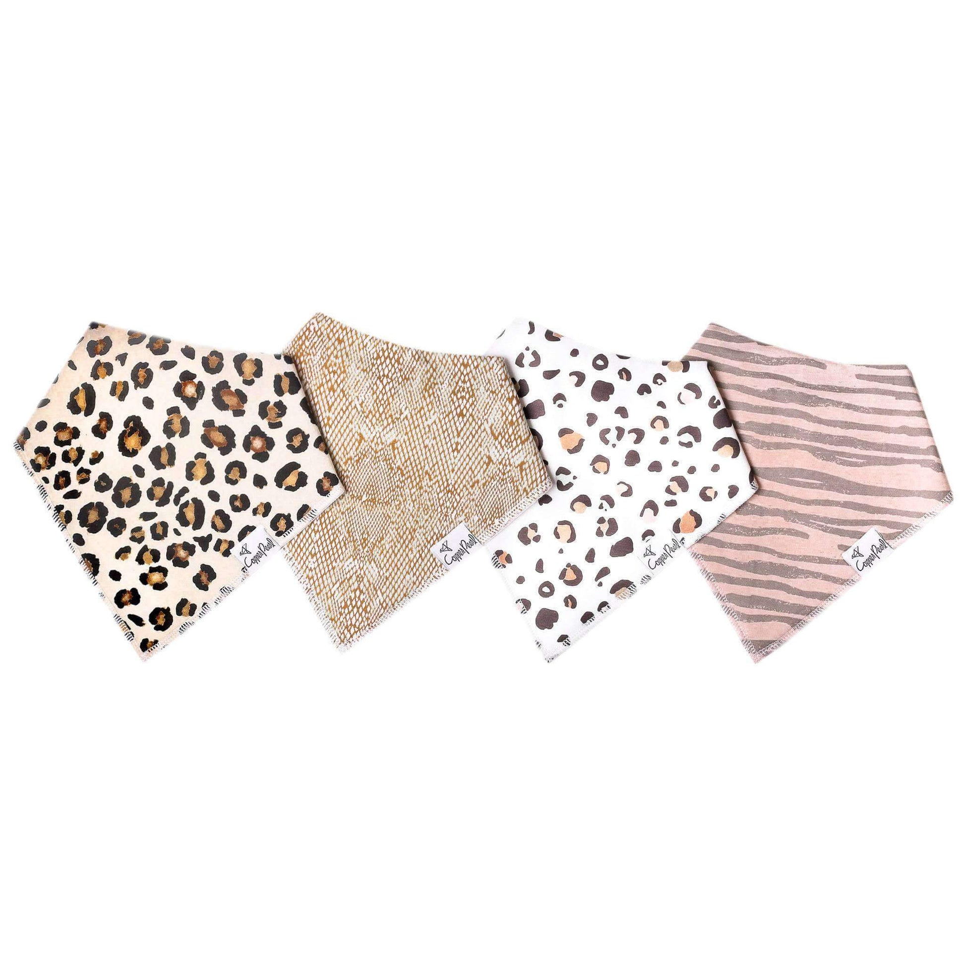 Copper Pearl Baby Bandana Bib Set (4pk)